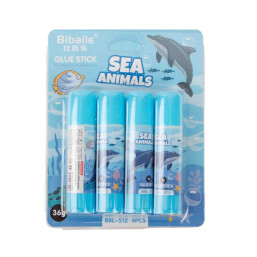 Glue Stick 9 g- 4 Pcs-Sea Animals